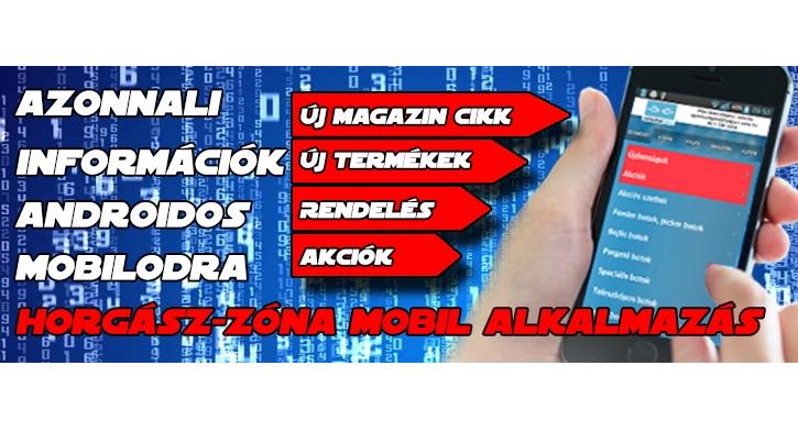 Horgász-Zóna most már mobil applikáción is!