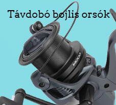 Távdobó bojlis orsók