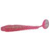 Ribbed Killer gumihal halas aromával, 9,5 cm, rózsaszín, 5 db