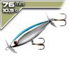 Crazy Shad 7,62cm/10,5g - Chrome Blue - topwater