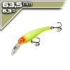 Wally Diver 6,35cm/6,35g - Chartreuse Red Eye