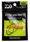 Bassers Worm Hook WOS - 4/0-s