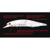 REALIS JERKBAIT 120SP 12cm 17.7gr CLB0230 Ghost Pearl Chart