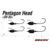 JIG FEJ SV-33 PENTAGON HEAD #3/0 11gr