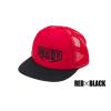 SAPKA DA-17 FLAT MESH CAP Red Black