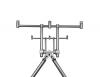 RPX 4 Silver 3 botos Rod-pod