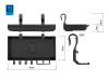 Shelfpod rodpod polc fekete