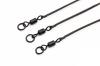 Kable Leadcore Leader Ring Swivel Weed 50cm