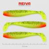 Flat minnow shad 12,5cm zöld-piros fej-flitter