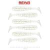 Stream shad 10cm pearl white dots