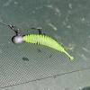 tiny worm 6cm flash chartreuse