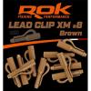 Lead Clip XM - ólomkapocs - 10 darab/csomag - Barna