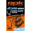 WIDE GAPE Barbless - Szakáll nélküli teflon horog 8-as