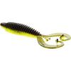 RingCraw Curltail 9cm 6g Black/Chartreuse 5pcs