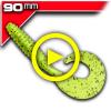Swim’N Grub - Pearl Chartreuse Black Flake 9cm/8db
