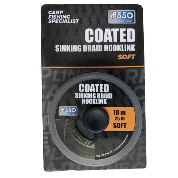 ASSO Classic sinking braid soft 10m 25lbs süllyedő előkezsinór