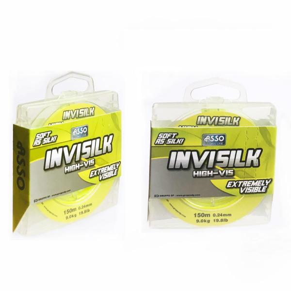 ASSO Invisilk 150m 0,26mm fluo sárga távdobó  zsínór