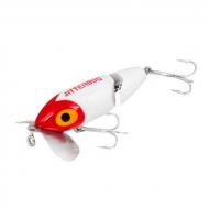 Arbogast jointed Jitterbug - White/Red Head - 6,35cm/9,9g