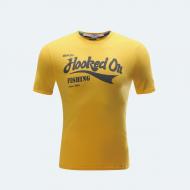 BKK Hooked On Fishing T-Shirt - Yellow - XL-es