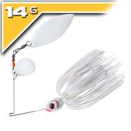 BOOYAH Glow Blade Tandem 14g - Pearl White Snow White