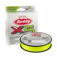 Berkley X5 Braid - Fluo Green 0,10mm/150m - fonott zsinór