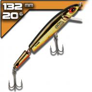 Bomber Jointed Wake Minnow - Gold Black/Orange Belly 13,27cm/20,6g