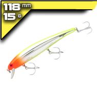 Bomber Long B15A CHRM/CHRT BK&BLY 11,84cm/15,2g wobbler