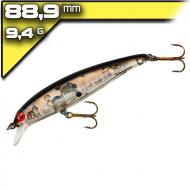 Bomber Suspend Pro Long A14 Silver Prism Black Back 8,89cm/9,6g wobbler