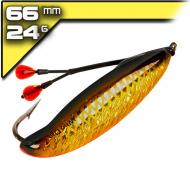 Bomber Who Dat Weedless Rattling Spoon - Gold Black Orange 6,6cm/24g