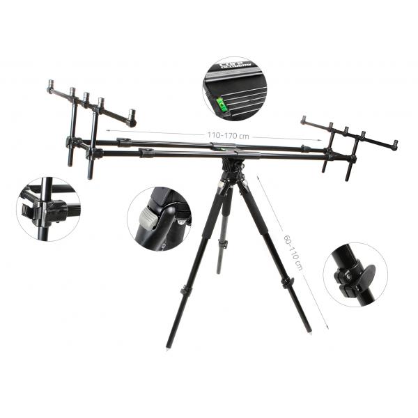 CARP ACADEMY Grizzly Rod Pod 5 botos bottartó állvány