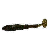 CARP ZOOM Ribbed Killer gumihal halas aromával, 7 cm, sötét, színes csillám, 5 db