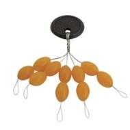 CAT Spirit Sárga gumiütköző harcsázáshoz XXXL 5pár