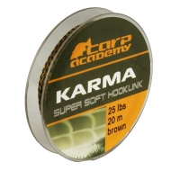 CARP ACADEMY Karma Hooklink előkezsinór 15lb (20m) / Brown