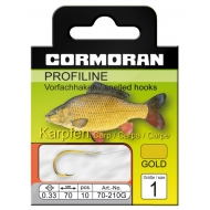 CORMORAN Profiline pontyozó kötött horog arany -  1-es