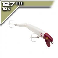 Cotton Cordell Jointed Red-Fin 12,7cm/18g - White Red Head