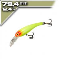 Cotton Cordell Wally Diver 7,94cm/12,4g - Chartreuse Red Eye