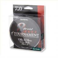 DAIWA Tournament 8 Braid EVO 0,16mm 135m chartreuse fonott zsinór