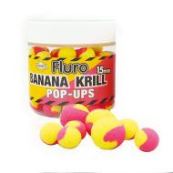 DYNAMITE BAITS Fluoro Pop-ups Two Tone 15mm - Banana Krill