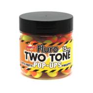 DYNAMITE BAITS Fluro Pop-Ups Two Tone 15mm - Tutti-Frutti