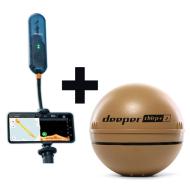 Deeper Smart Sonar Chirp+ 2.0 halradar + Távolságnövelő