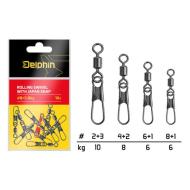 Delphin Japan snap forgókapocs / 10db #4+2/8kg