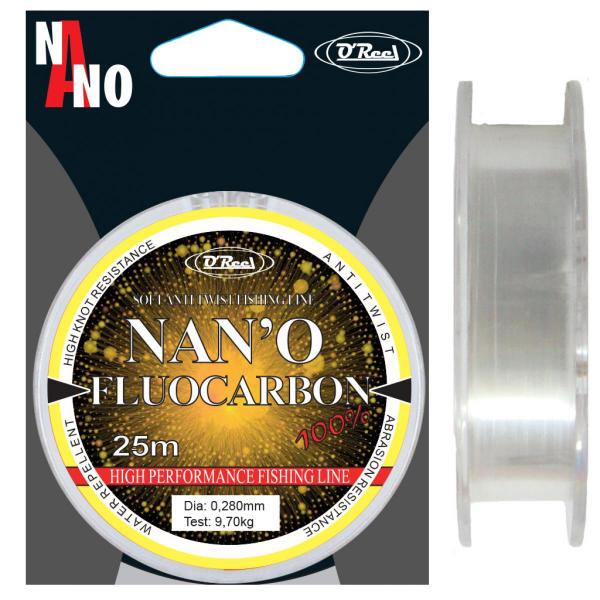 O'REEL Nano fluocarbon 25m 0.14 mm előkezsinór