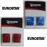 EUROSTAR orsó hajtókar markolat dísz piros/fekete