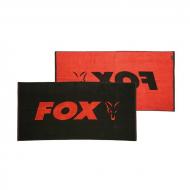 FOX Beach Towel Black / Orange - törölköző