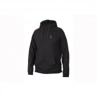 FOX Coll Black Orange LW Hoodie M - Könnyű fekete narancs pulóver