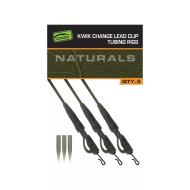 FOX Edges Naturals lead clip tubing set up