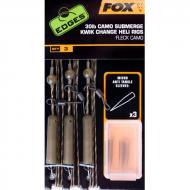 FOX Edges Submerge Camo Leader Heli Rigs Kwik Change 30lb