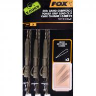 FOX Edges Submerge Camo Leader Lead Clip Kwik Change 30lb