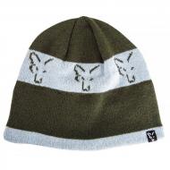 FOX Green / Silver Beanie Téli sapka