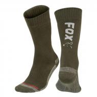 FOX Green/Silver thermo sock Sz10-13 EU 44-47 - thermo zokni